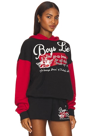 Boys Lie Revenge Racer Hoodie in Black