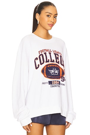 Boys Lie Out Of Their League Kara Crewneck in White