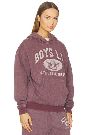 Boys Lie Athletics Racer Hoodie in Purple