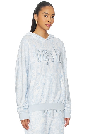 Boys Lie Blue Manhunt Racer Hoodie in Baby Blue. Size XS/S. Also