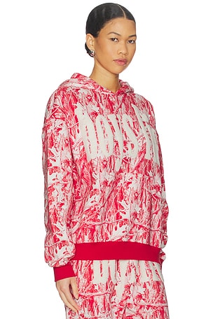 Boys Lie Manhunt Racer Hoodie in Red