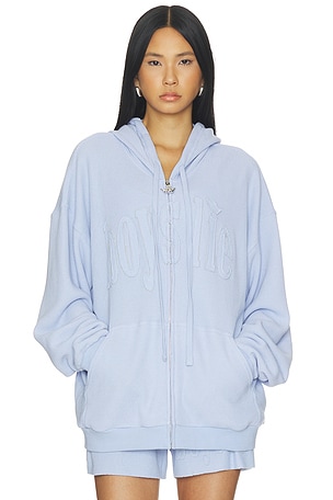 Boys Lie Lilac Baby Thermal Harley Zip Up in Lavender