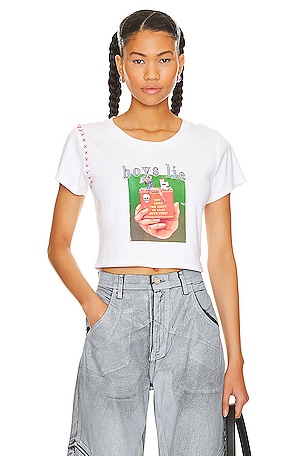 Twin Flame Crop Tee Boys Lie