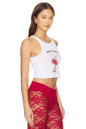 Boys Lie White Cherry Picker Beegee Tank in White