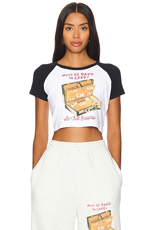 All That Baggage All Yours Crop Tee Boys Lie