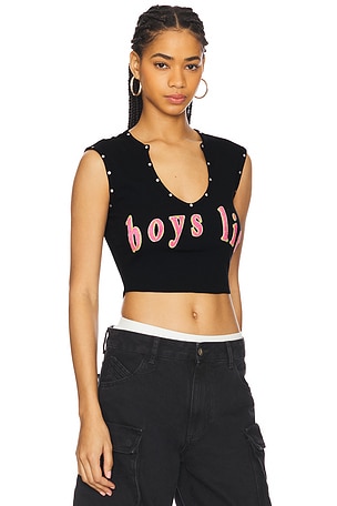 Boys Lie Electric Love Rebel Tank in Black