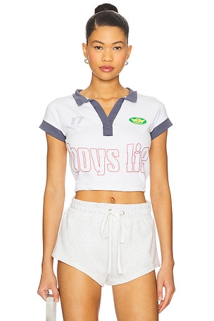 Tennis Courts Rugby Cropped Polo Boys Lie