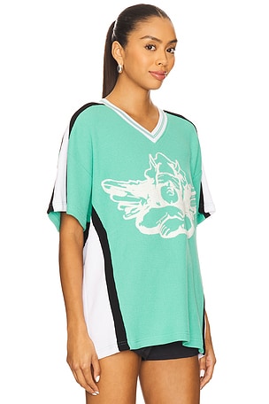 Boys Lie Green Spirited Home Run Hero Jersey Top in Mint