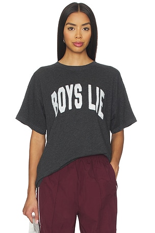 Majoring in Moving On Slub Boyfriend Tee Boys Lie