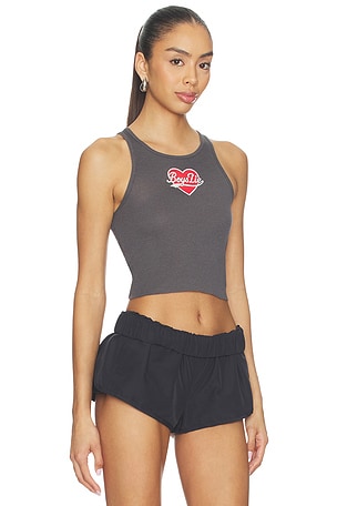 Boys Lie Signature Begee Tank Top in Charcoal