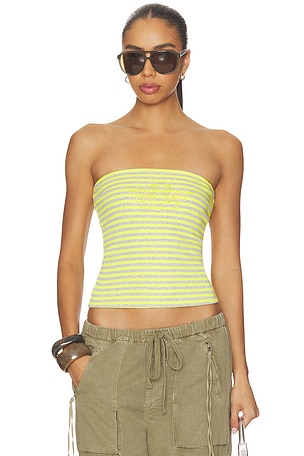 STRIPED CANDYQUEEN 튜브 탑 Boys Lie