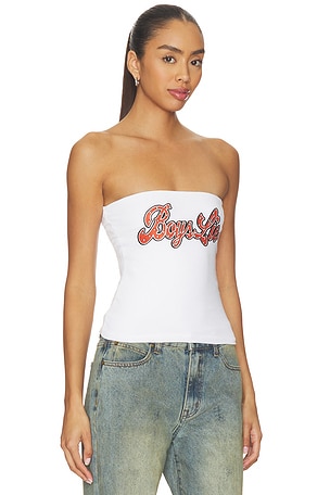 Boys Lie Boys Lie Stud Wrangler Tube Top in White