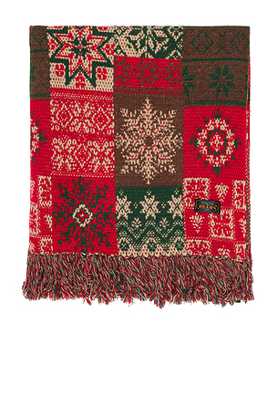 Blanket Double Jacquard Patchwork Like Pattern Beams Plus