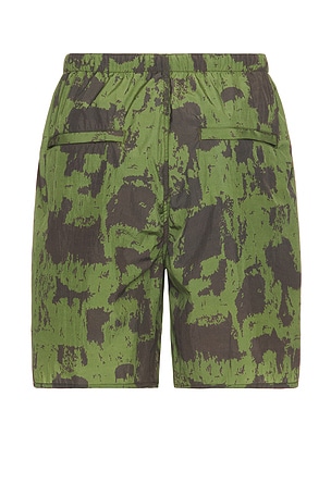 Beams Plus Mil Athletic Shorts Nylon Camo Print in Green