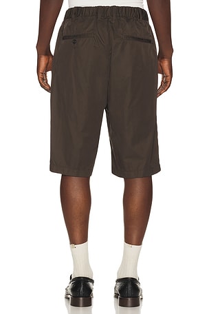 Beams Plus 2 Pleats Relax Shorts Nyco Twill in Charcoal