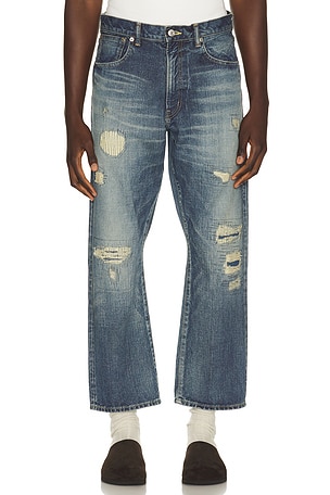 5 Pocket Classic Denim Repair Beams Plus