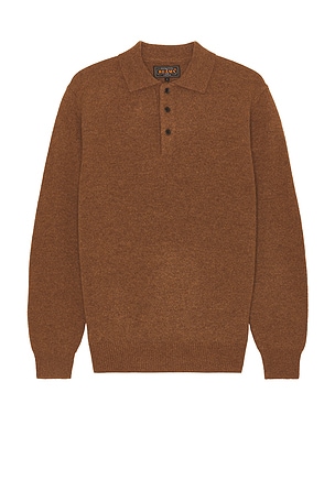 Knit Polo 9g Sweater Beams Plus