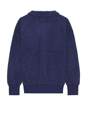 Beams Plus Mil Half Zip Fleece in Blue