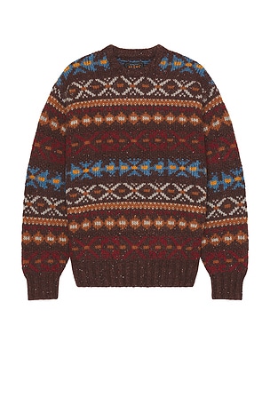 Crew Fair Isle Pattern 3g Sweater Beams Plus