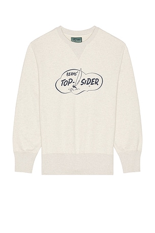 Sweat Crew Print Beams Plus