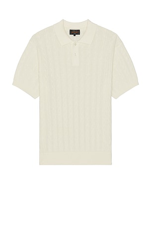 Knit Polo Cable Beams Plus