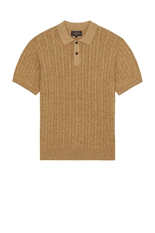 Knit Polo Cable Beams Plus