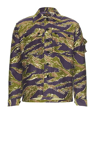 Mil Tiger Stripe Jacquard Jacket Beams Plus