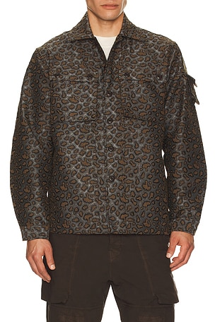 Mil Camo Jacquard Shirt Jacket Beams Plus