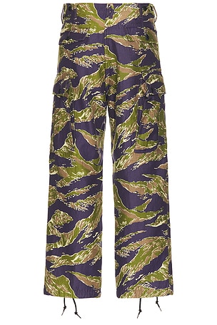 Beams Plus Mil 6 Pockets Tiger Stripe Jacquard in Green