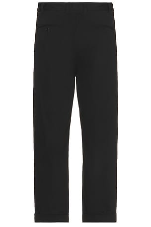 Beams Plus 2 Pleats Trousers in Black