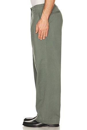 Beams Plus Mil Trousers Herringbone in Sage