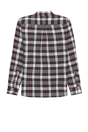 Beams Plus Indian Madras Shirt in Black