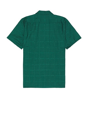 Beams Plus Open Collar Tw Mesh in Green