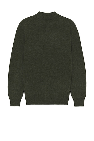 Beams Plus Knit Polo 9G in Dark Green