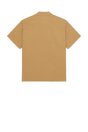 Beams Plus Mil Sht Shirt Textured Ripstop in Brown