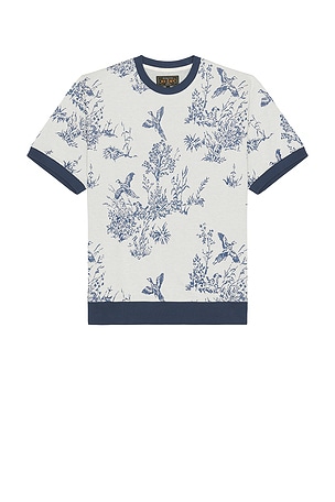 Knit Tee Bird Jacquard Beams Plus