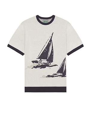 Knit Tee Box Jacquard Beams Plus