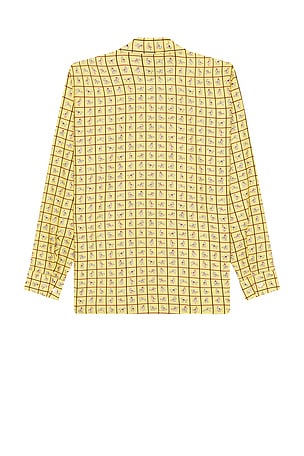 Beams Plus Mil Open Collar Derby Tattersall in Yellow