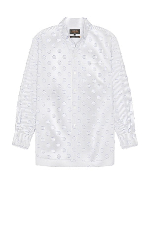 B.D. Classic-Fit Burnout Dot Candy Stripe Beams Plus