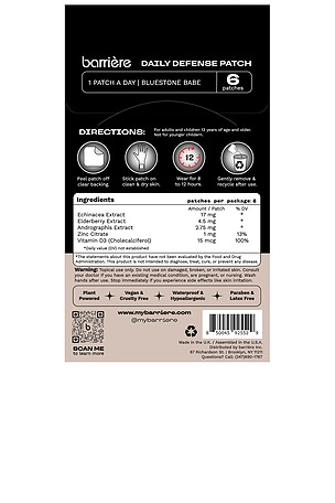 barriere Daily Defense Patch 6 Pack in Bluestone Babe