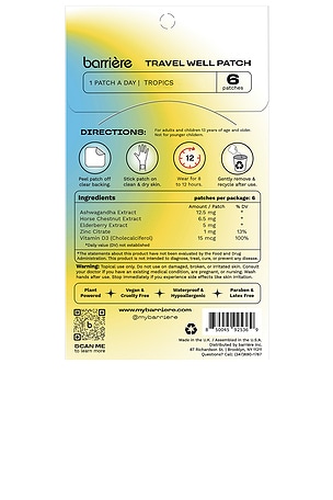 barriere Travel Well Patch 6 Pack in Tropics