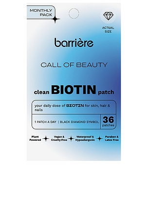 Call Of Beauty Biotin Patch 36 Pack barriere