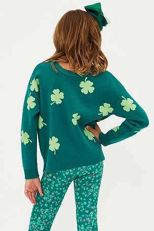 BEACH RIOT Little Callie Sweater in Green