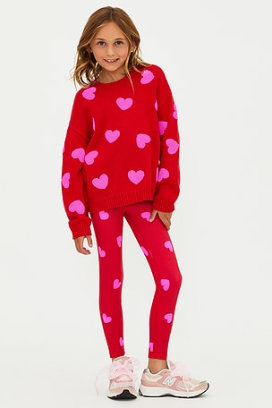 BEACH RIOT Little Peppa Legging in Red