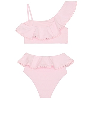 BEACH RIOT Kids Little Ava Top & Daisy Bottom in Pink