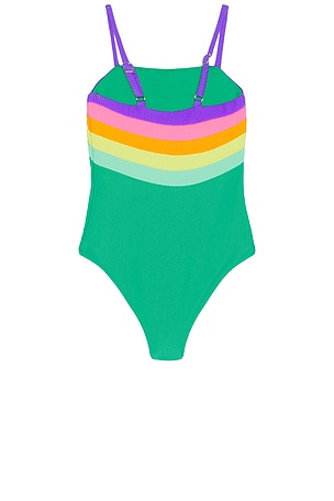 BEACH RIOT Kids Little Jessa One Piece in Green