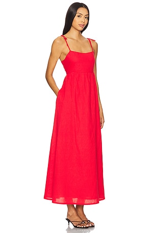 BEACH RIOT Valory Maxi Dress in Red