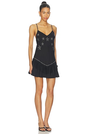BEACH RIOT Rowan Mini Dress in Black
