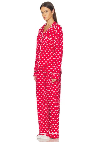 BEACH RIOT Livy Top & Connie Pant Set in Red