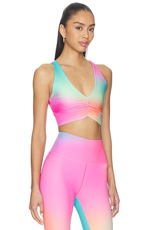BEACH RIOT Mindy Sports Bra in Pink,Blue